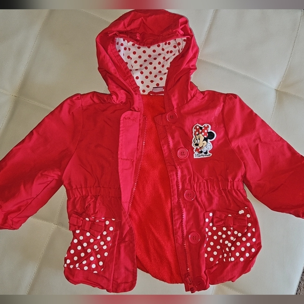 Disney Red Minnie Mouse Hooded Jacket